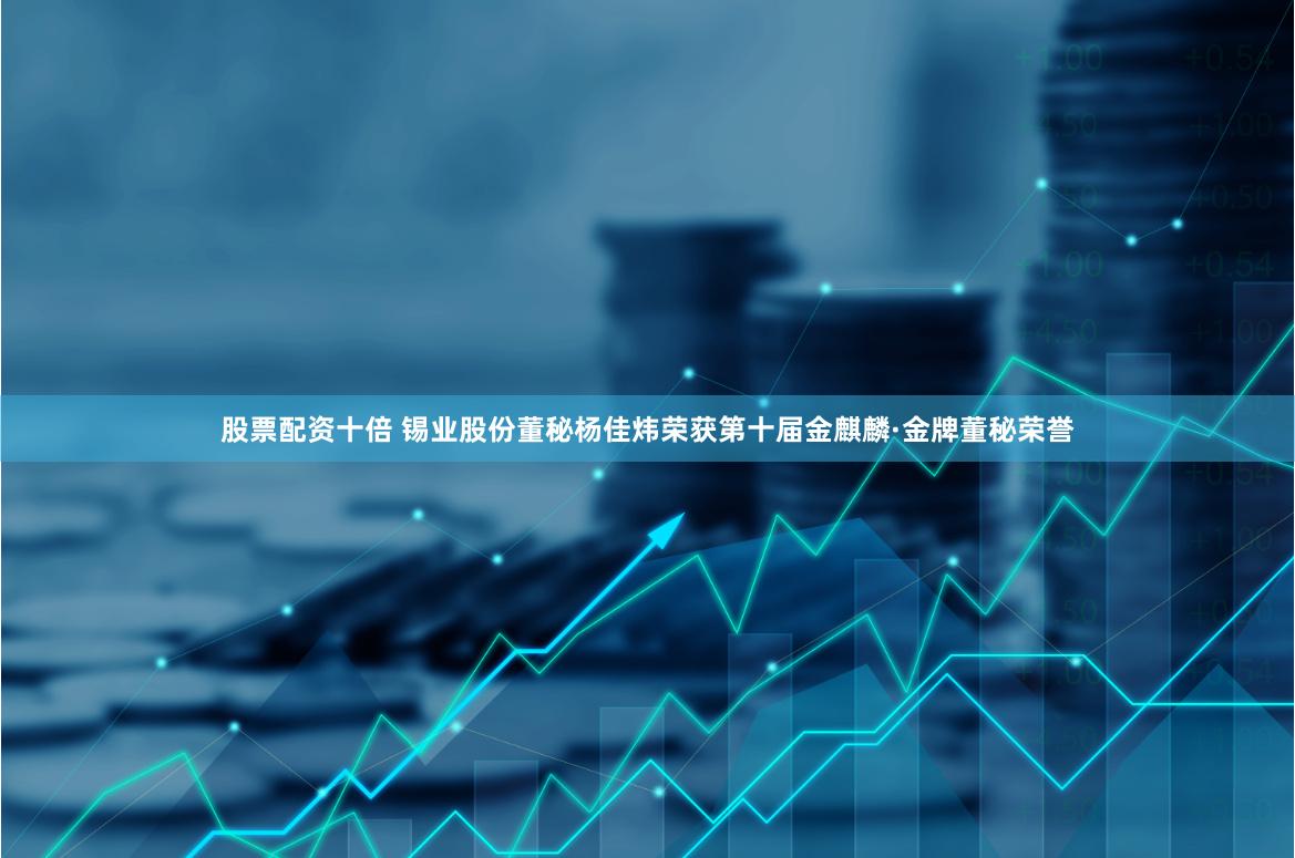 股票配资十倍 锡业股份董秘杨佳炜荣获第十届金麒麟·金牌董秘荣誉